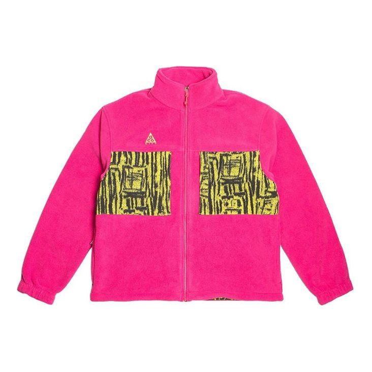 Jakke Nike ACG ACG Printing Splicing Fleece Jacket Lyserød | BQ3446-666