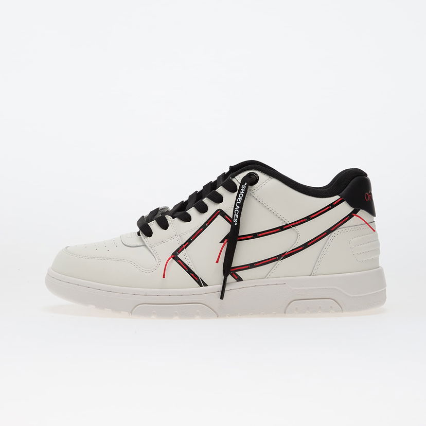 Sneakers og sko Off-White Ooo Printed & Stitched Arrow White/ Black Hvid | OMIA189F25LEA00D0110
