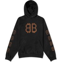 Sweatshirt Balenciaga Crypto Popover Hoodie Sort | 742603-TOVN7-1055, 1