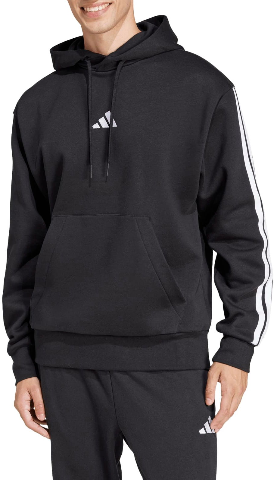 Sweatshirt adidas Performance Sportswear 3 Stripes Hoodie Sort | je6297, 1