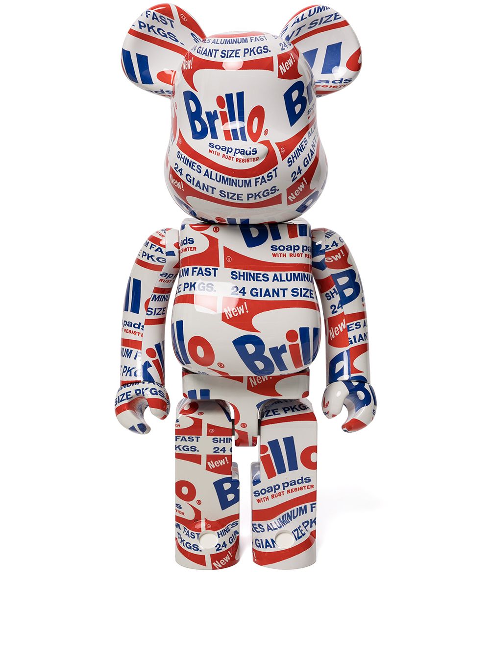 Collectible Medicom Toy Andy Warhol Brillo 1000% Be@rbrick figurine - Red Flerfarvet | BERBRICKANDYWARHOLBRILLO100016727947, 0