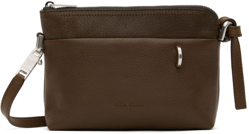 Skuldertaske Rick Owens Rick Owens Porterville Small Adri Bag Brun | RA02D0525 LCN