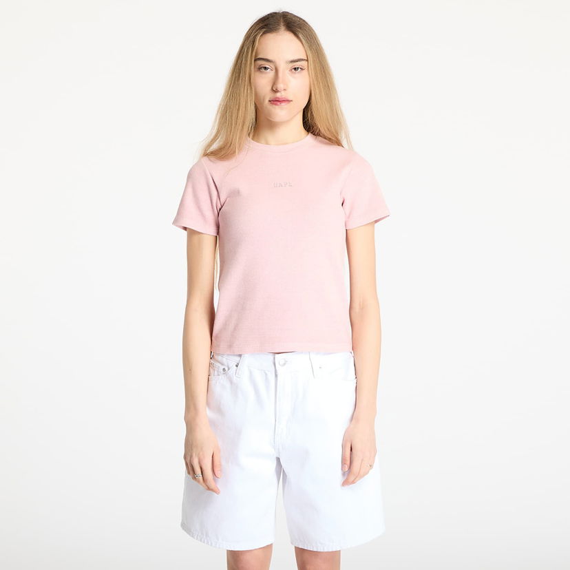 T-shirt BAPE A BATHING APE Pigment Dyed Rib T-Shirt Lyserød | 001CSL302006LPNK