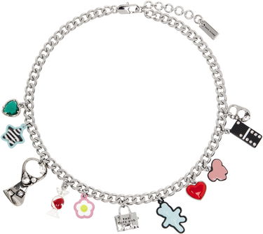 Halskæde Marc Jacobs Marc Jacobs Charm Necklace with Hanging Pendants Metalisk | 2S5JNC001J62, 0