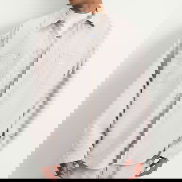 Skjorte Balenciaga Heavy Cotton Workwear Overshirt, Size Large Hvid | 839085-TRP15-1400, 5