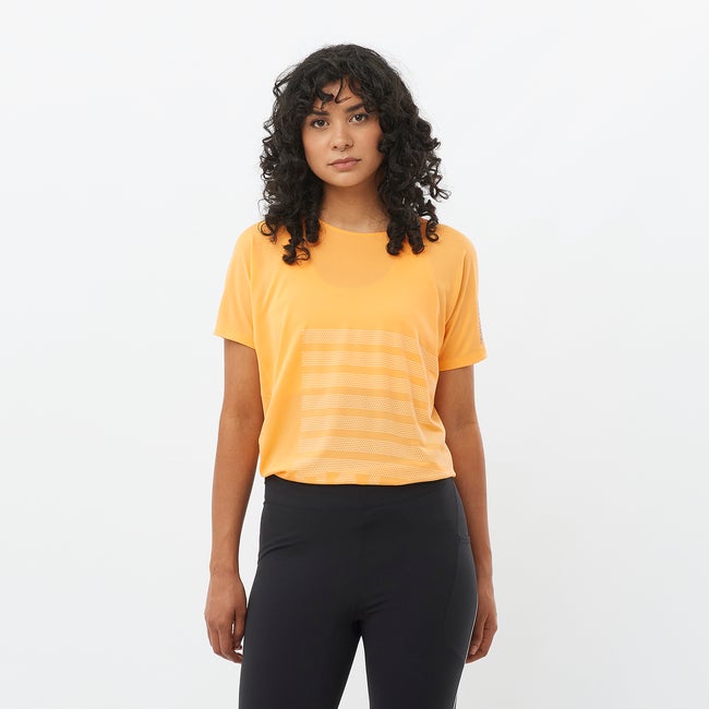 T-shirt Salomon Aero Graphic T-Shirt Orange | LC2696800