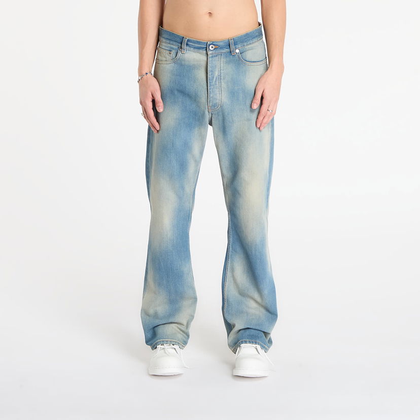 Jeans Off-White Diag Raw Patch 90S Skate Jean Blå | OMYA18WF25DEN0034141