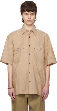 Dries Van Noten Striped Two-Pocket Shirt