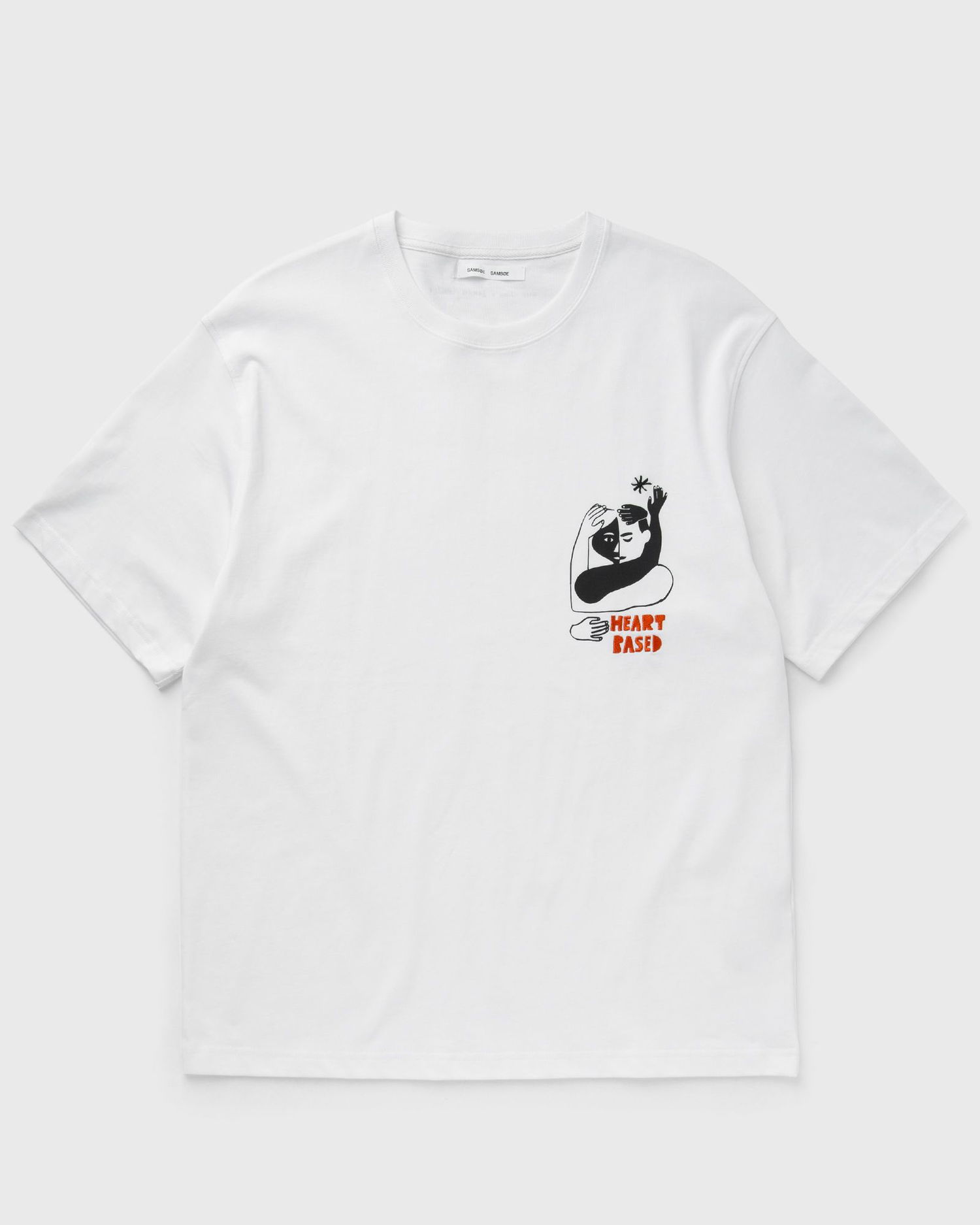 T-shirt Samsoe Samsoe Heart Based Graphic T-Shirt Hvid | U25100019-WHITE-HEART, 1