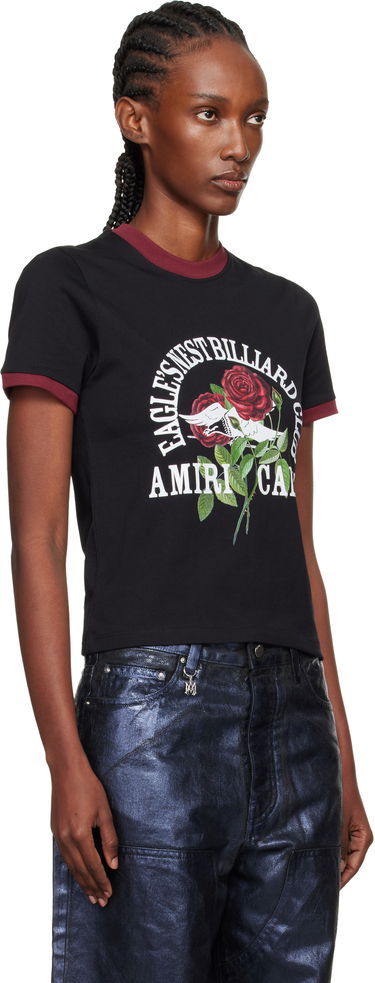 T-shirt AMIRI 'Eagle' Ringer T-shirt Sort | AWJYTE1082, 1