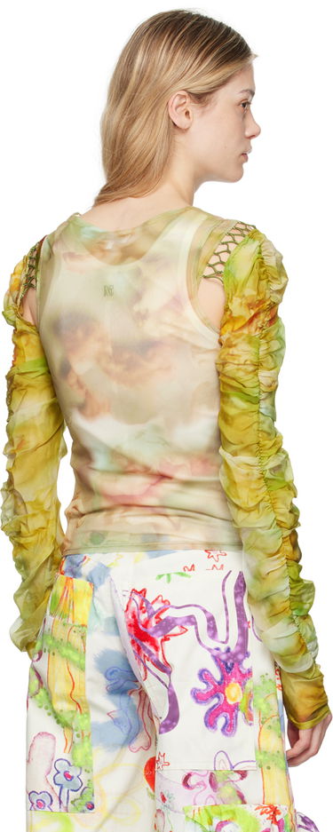 Tanktop Collina Strada Collina Strada Cardio Delilah Sheer Long Sleeve Blouse Grøn | XX3288, 2