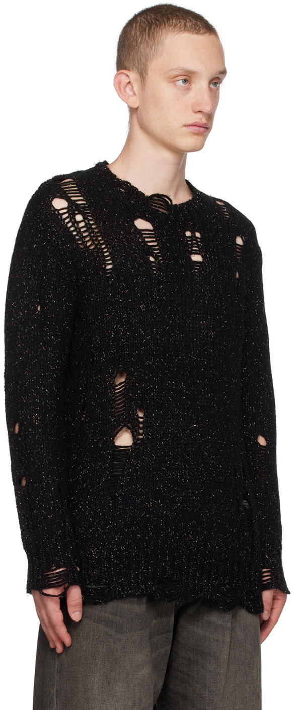 Sweater R13 R13 Distressed Knit Sweater Sort | R13WY184-Y103B, 1