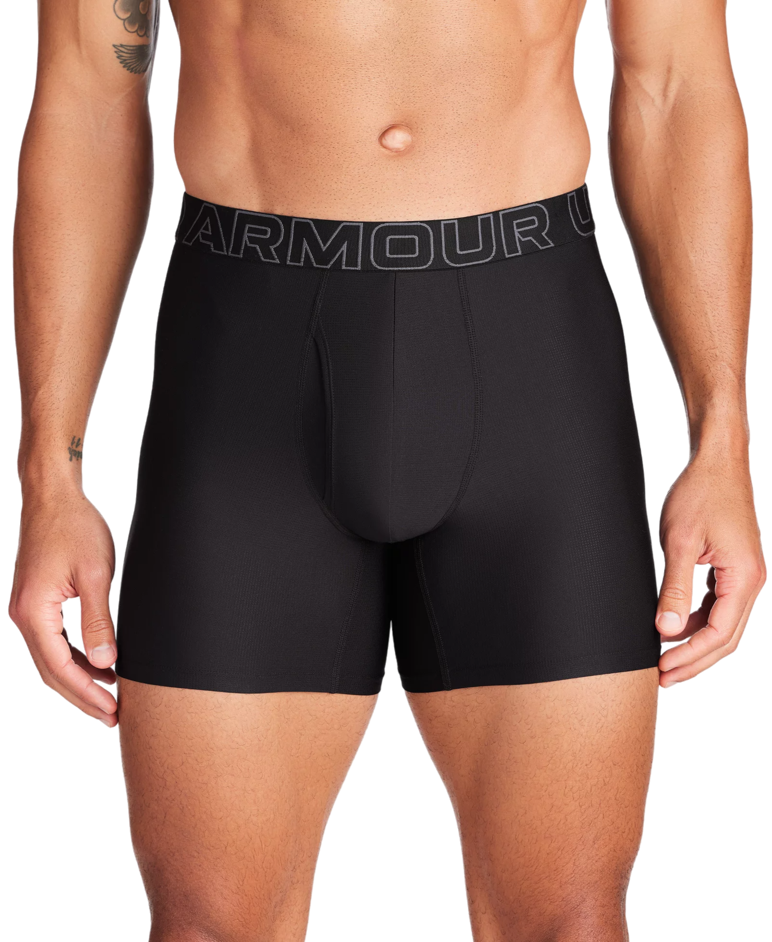 Boksere Under Armour Performance Tech™ Mesh 6" 3P Sort | 1383884-001, 0