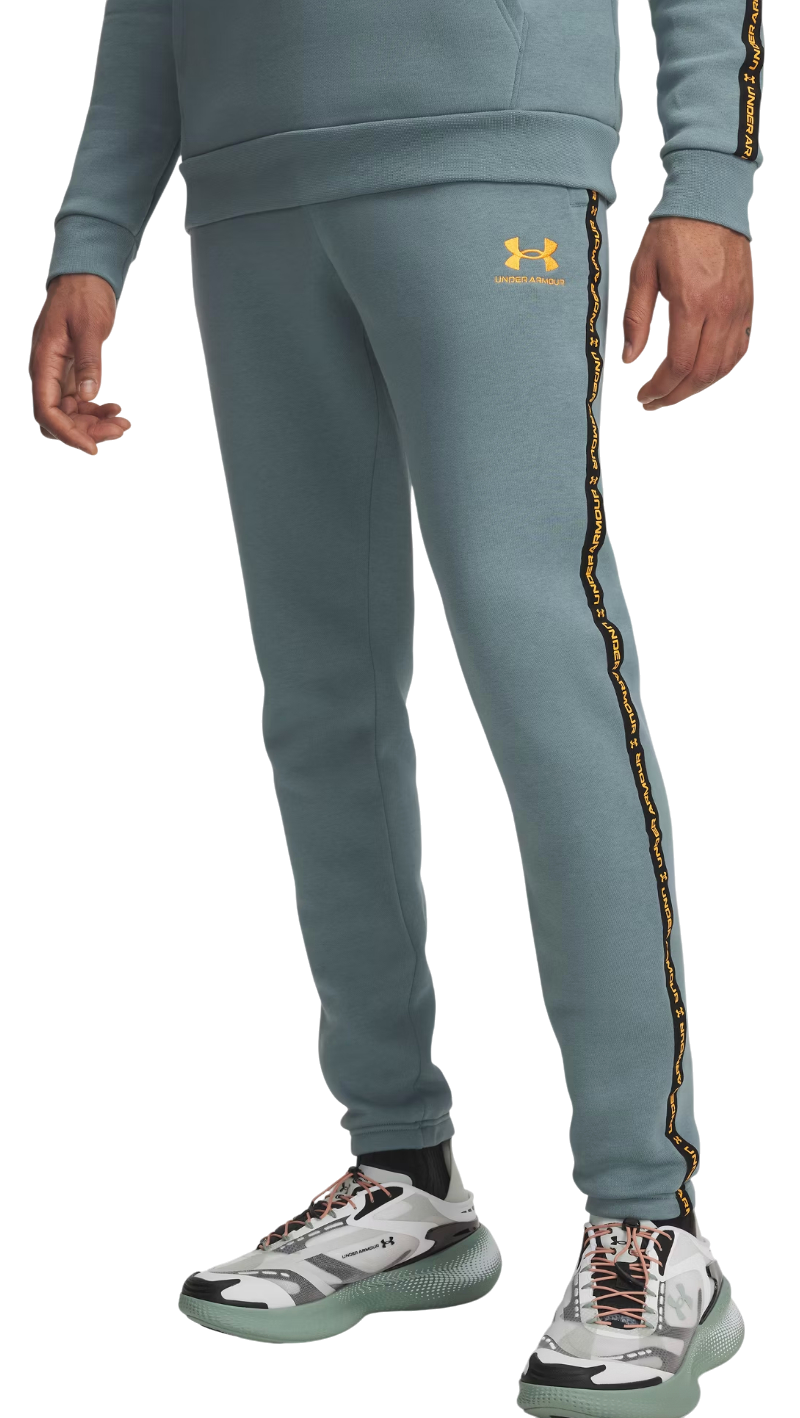 Joggingbukser Under Armour Icon Fleece Jogger Taping Turkis | 1389358-587, 0