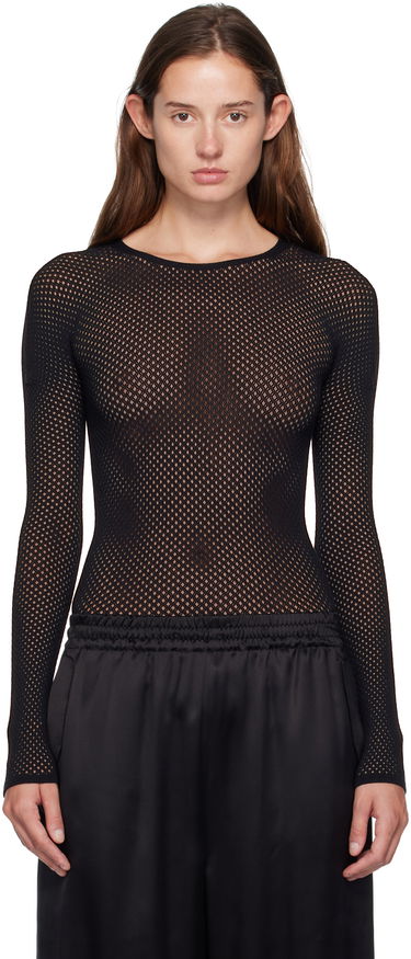 Krop WARDROBE.NYC Rosie Huntington-Whiteley Edition Web Long Sleeve Bodysuit Sort | W1107R18KN, 0