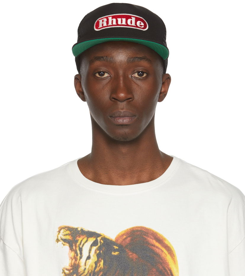 Kasket Rhude Pit Stop Trucker Cap Sort | RHPF22HA15360372