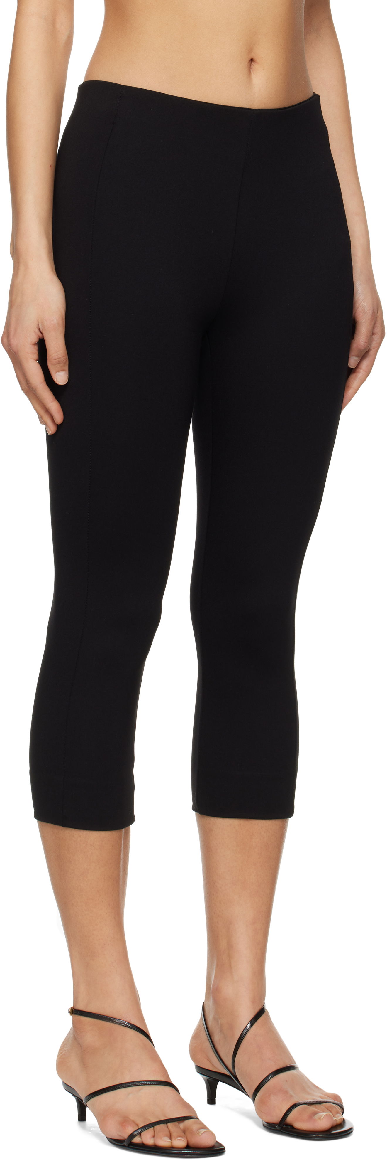 Leggings rag & bone Rag & Bone Simone Ponte Capri Trousers Sort | WAC24PT037LC37, 1