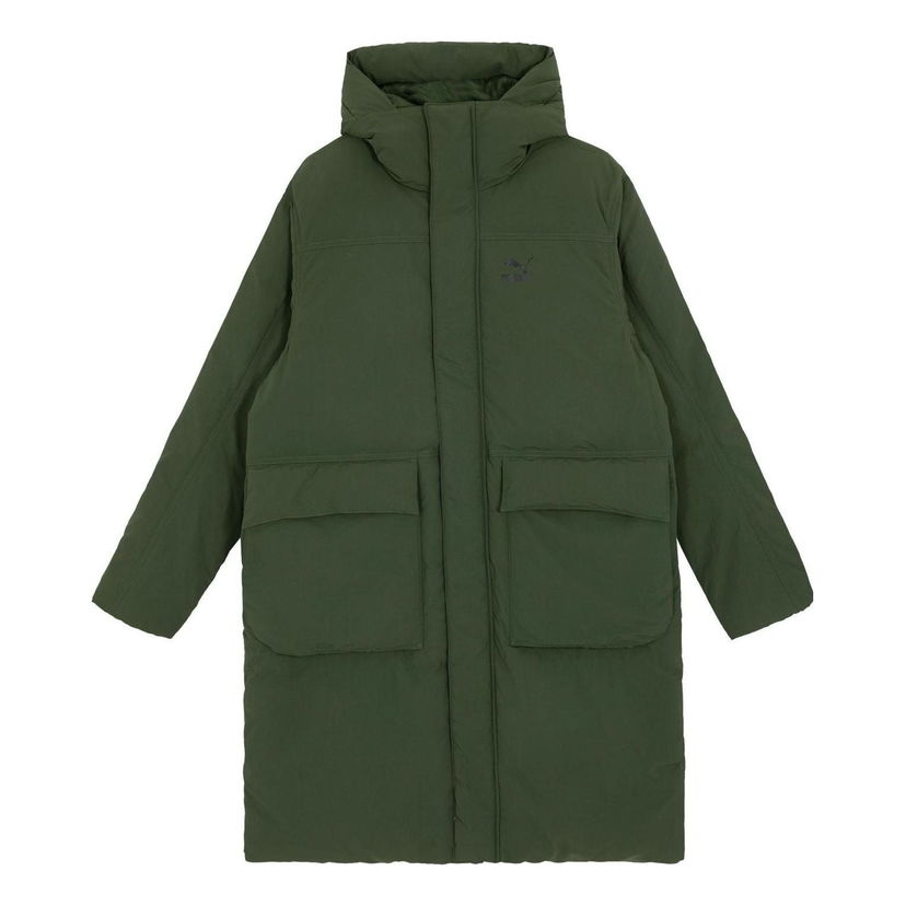 Puffer jakke Puma Long Down Coat Grøn | 621684-31
