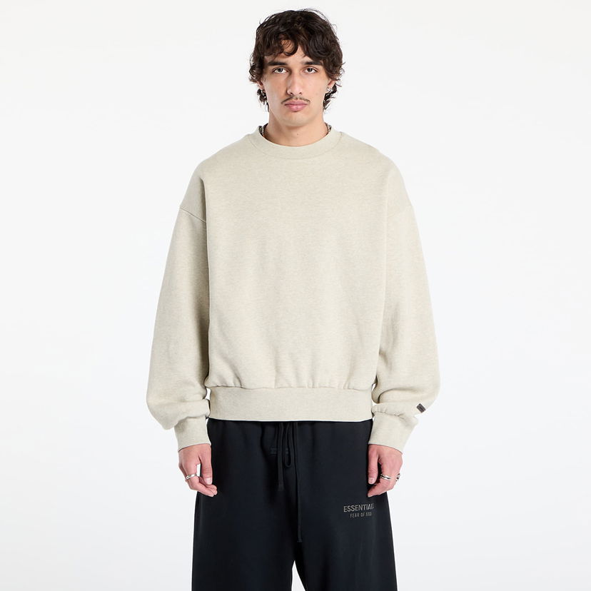 Sweatshirt Fear of God Fear of God Essentials Classic Fit Fleece Crewneck Sweatshirt Beige | 192SP252042F-969