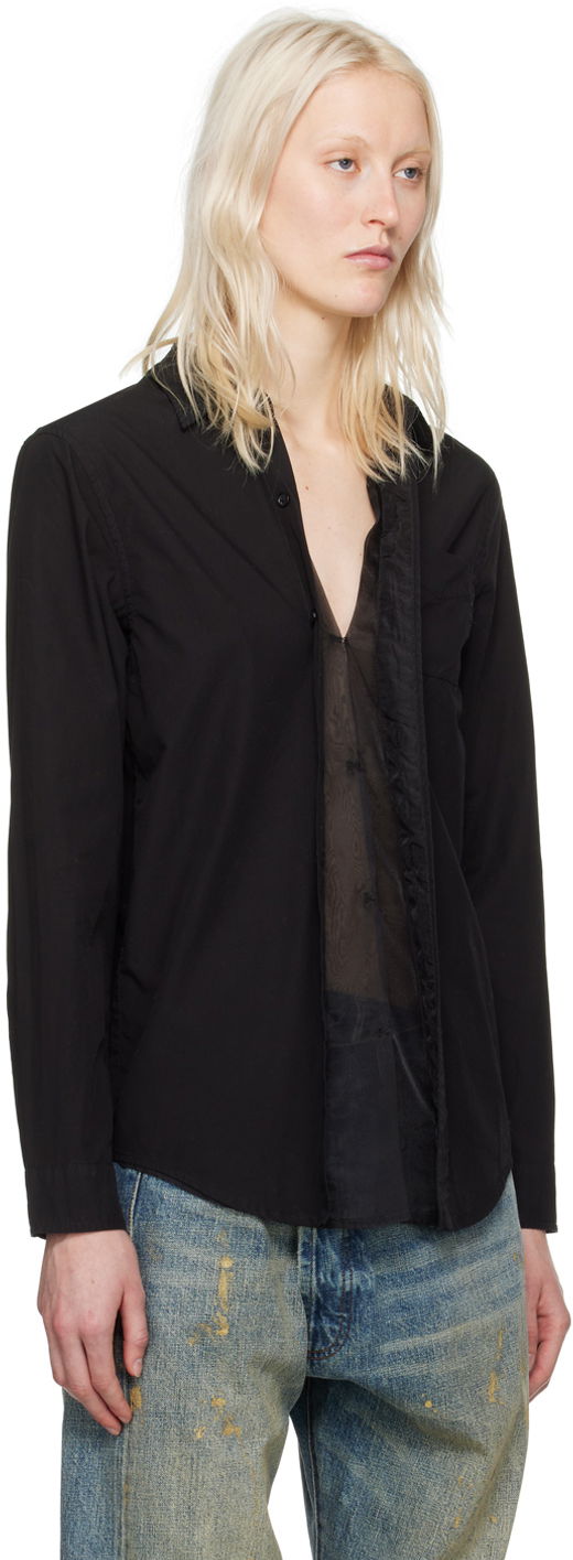 Skjorte R13 R13 Foldout Shirt Sort | R13WR246-R340B, 1