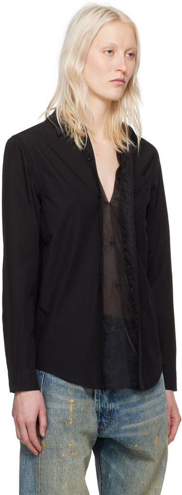 Skjorte R13 R13 Foldout Shirt Sort | R13WR246-R340B, 1