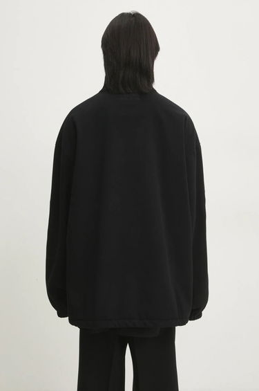 Sweatshirt VETEMENTS VETEMENTS Metal Sleeves Fleece Oversize Jacket Sort | UA66JA380B, 2
