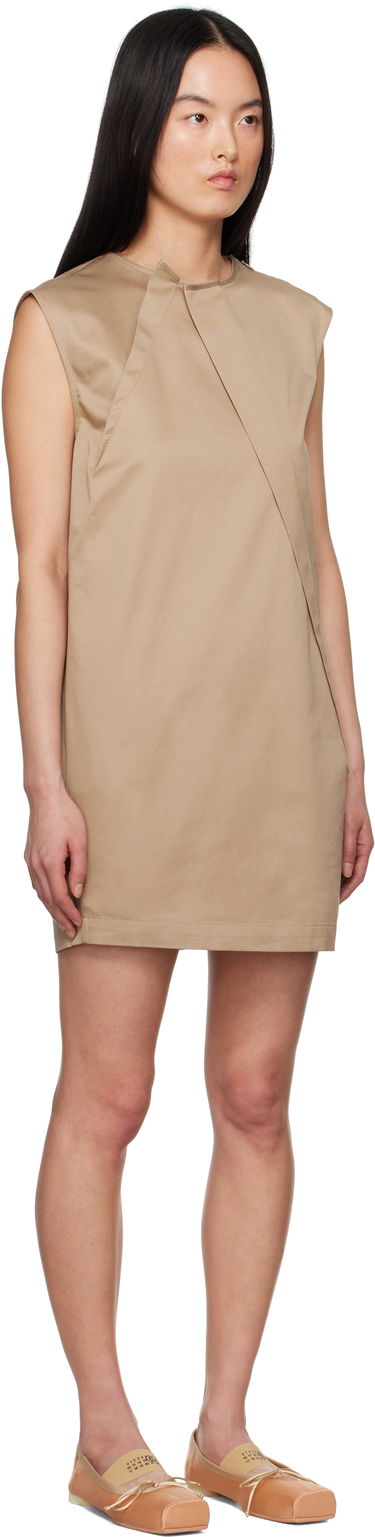 Kjole Maison Margiela MM6 Maison Margiela Cotton Twill Darting Minidress Beige | S52DA0056 M35368, 1