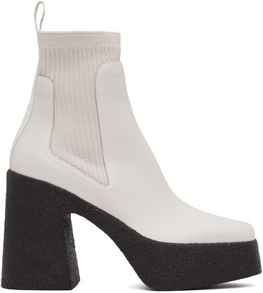 Sneakers og sko Stella McCartney Skyla Heeled Sock Boots Hvid | 810440E00195, 0