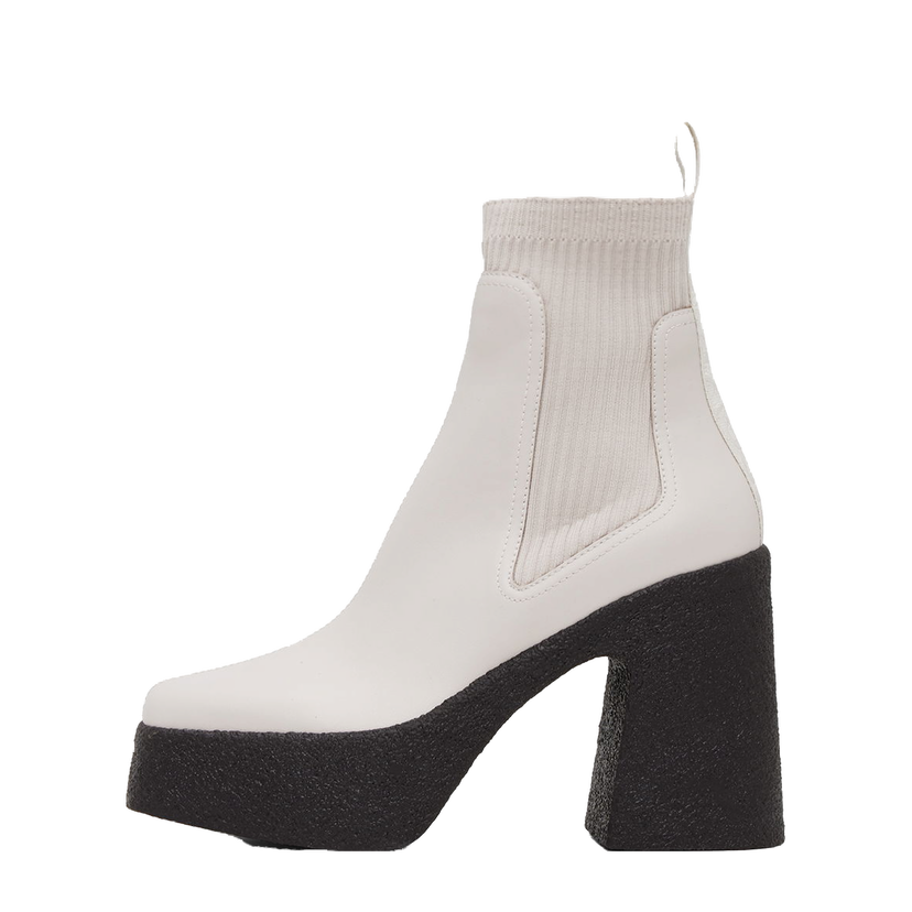 Sneakers og sko Stella McCartney Skyla Heeled Sock Boots Hvid | 810440E00195