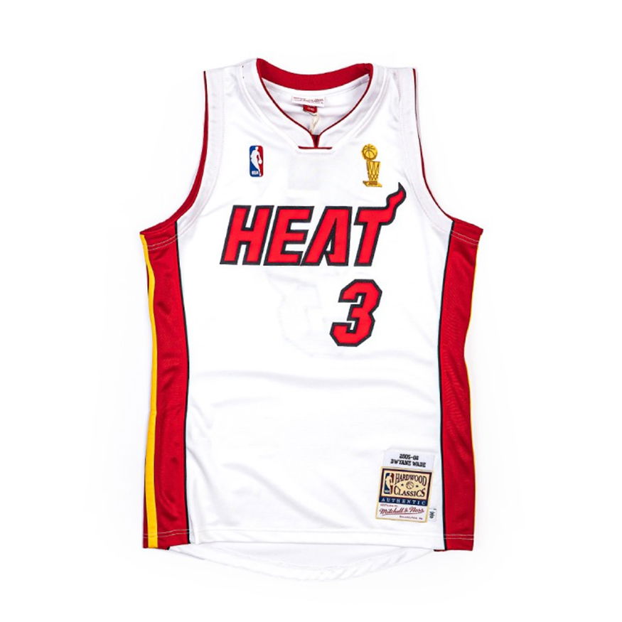 Jersey Mitchell & Ness Miami Heat Dwyane Wade Finals Jersey Hvid | AJY44169-MHE05DWAWHIT, 0