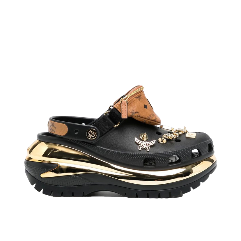 Sneakers og sko Crocs MCM x Mega Crush Clog "Belt Bag Bracelet Black" Sort | 209357-001