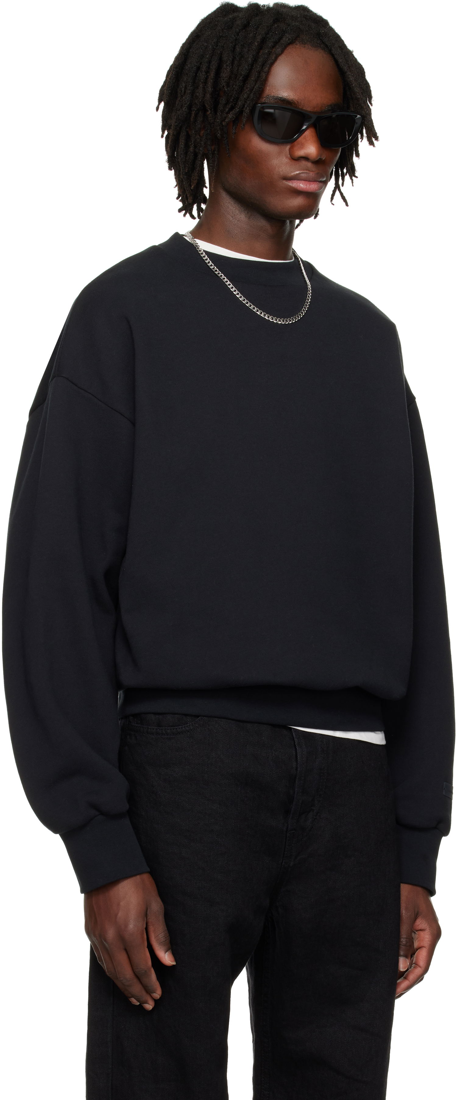 Sweatshirt Fear of God Fear of God ESSENTIALS Classic Crewneck Sweatshirt Sort | 192AS252040F, 1