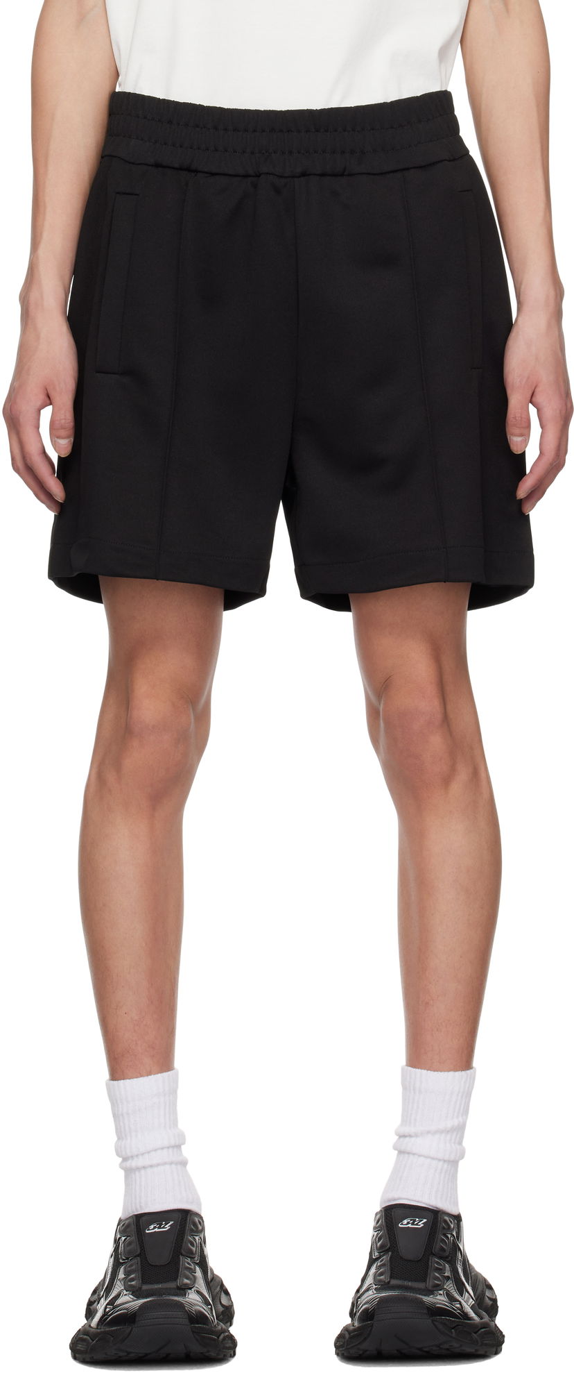 Shorts Palm Angels Palm Angels Track Shorts Sort | PMCL008S25FAB0011003