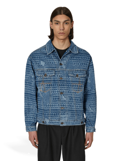 Jakke Ahluwalia Kampala Denim Jacket Blå | M-AHLU-DE001-SS23-FA6  LI