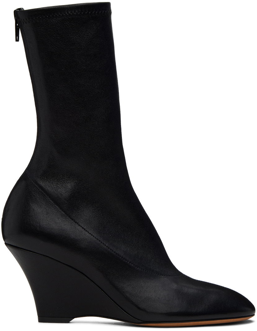 Sneakers og sko Khaite Khaite Apollo Wedge Ankle Boots Sort | F1083-836