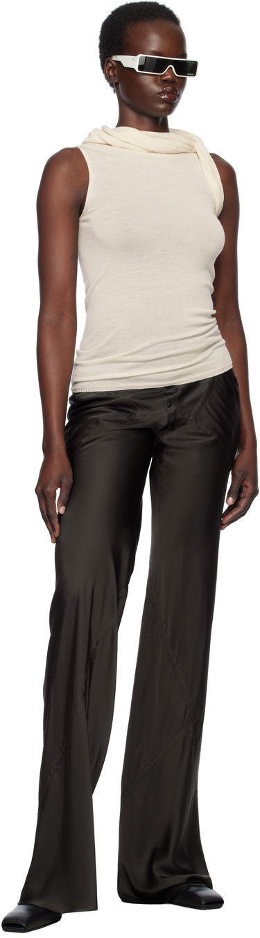Tanktop Rick Owens Rick Owens Hollywood Banded Tank Top Beige | RP01E7666 M, 3