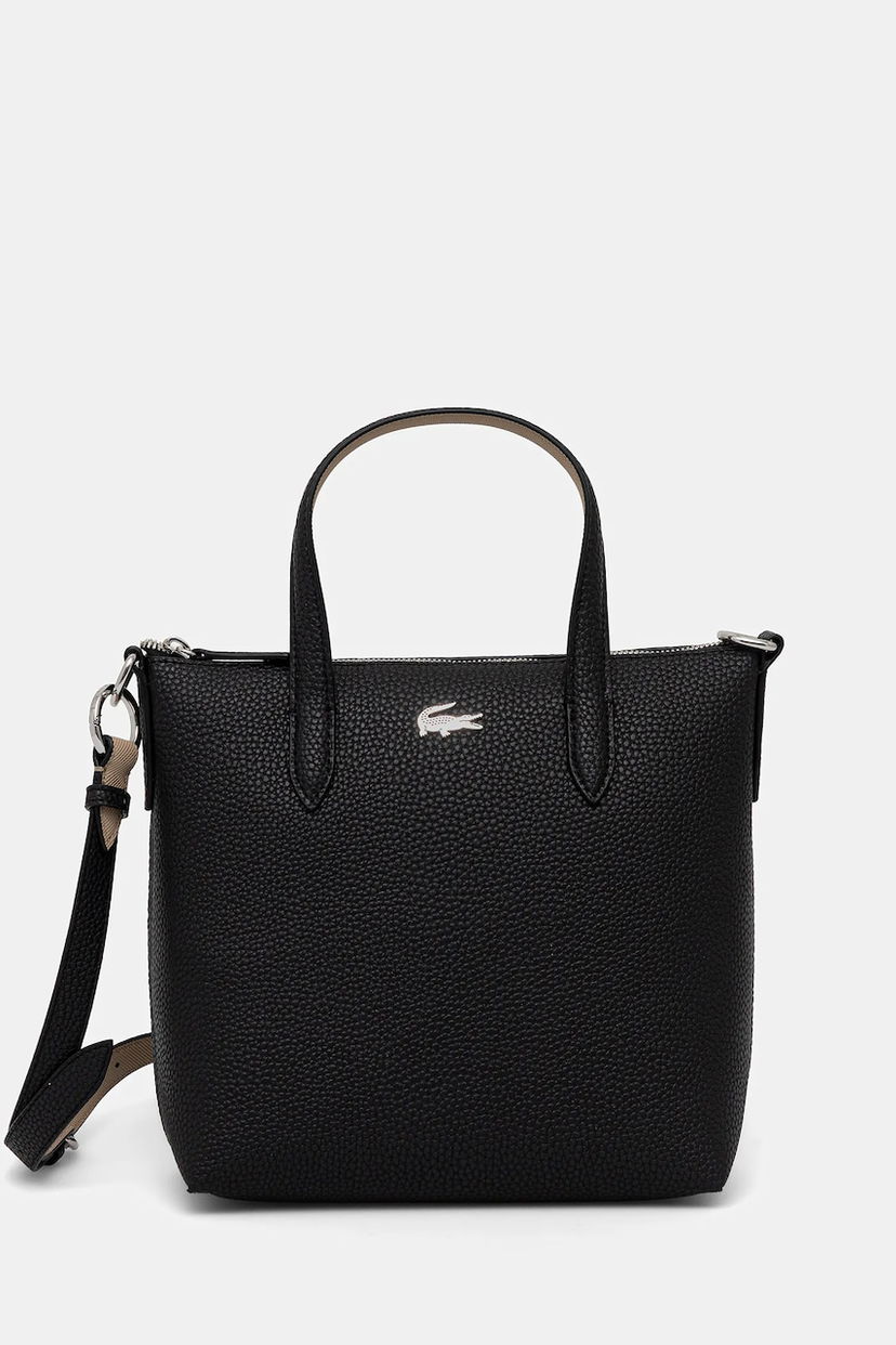 Mulepose Lacoste Pebbled Mini Tote Bag with Shoulder Strap Sort | NF5126AA