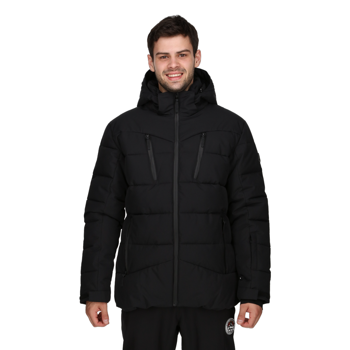 Puffer jakke Ellesse NOA Hooded Puffer Jacket Sort | ELA233M512-01, 0