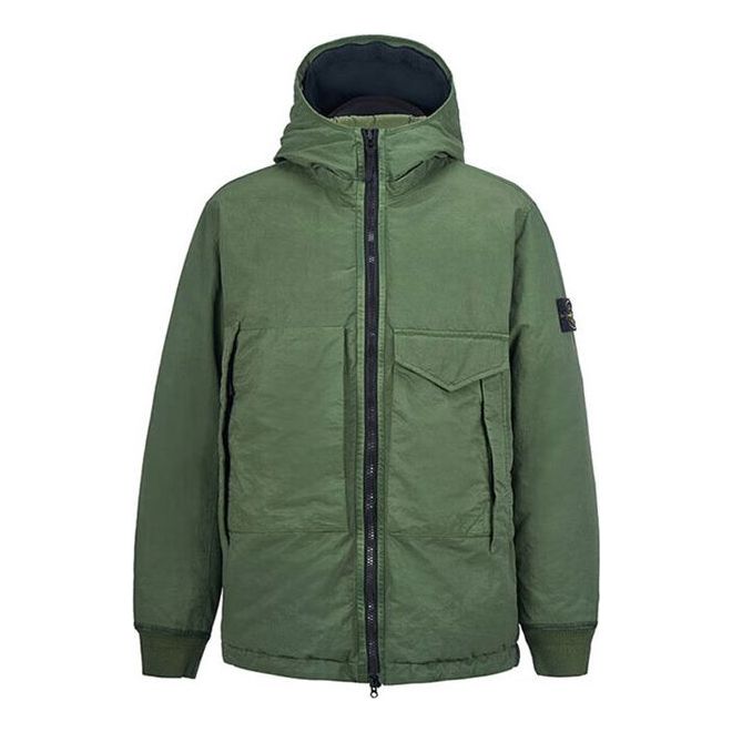Parka Stone Island Down Jacket Grøn | 771541421-V0058