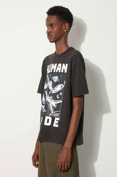 T-shirt Human Made Graphic Print T-Shirt Sort | HM27TE014, 3