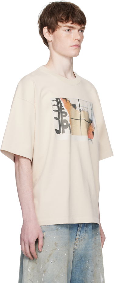 T-shirt Jean Paul Gaultier Jean Paul Gaultier Oversized Printed T-Shirt Beige | 25/03-W-TO293-J001-691501, 1