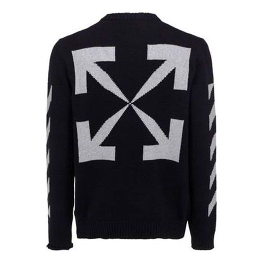Sweater Off-White Off-White Logo Knit Sweater Sort | OMHE023R21KNI0011041, 0