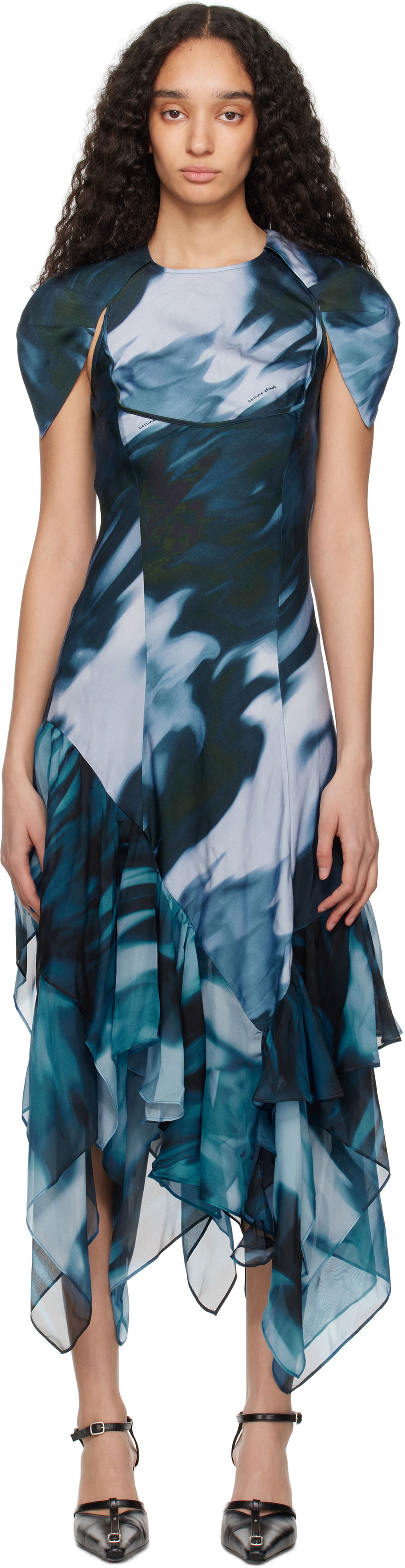 Kjole Collina Strada Collina Strada Hillary Maxi Dress Blå | XX4005, 0