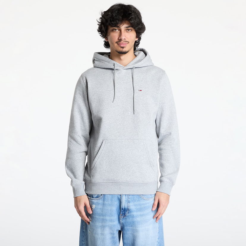Sweatshirt Tommy Hilfiger Tommy Jeans Regular Flag Hoodie Grå | DM0DM20742 P6N
