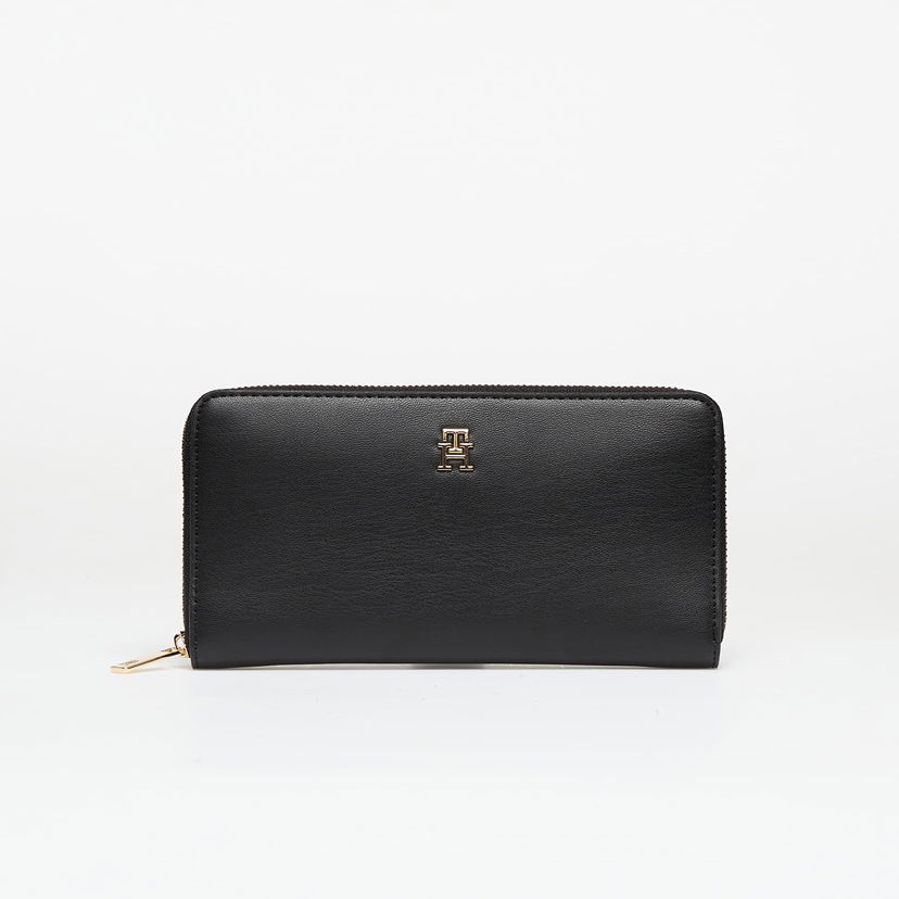 Tegnebog Tommy Hilfiger Wallet TH Monogram Zip-Around Wallet Black Universal Sort | AW0AW17744 BDS