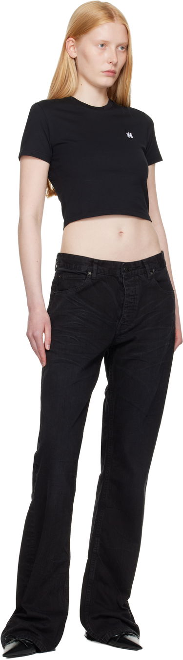 Crop top AMIRI 'MA' Embroidered Baby Tee Sort | AWJYTE1020, 3