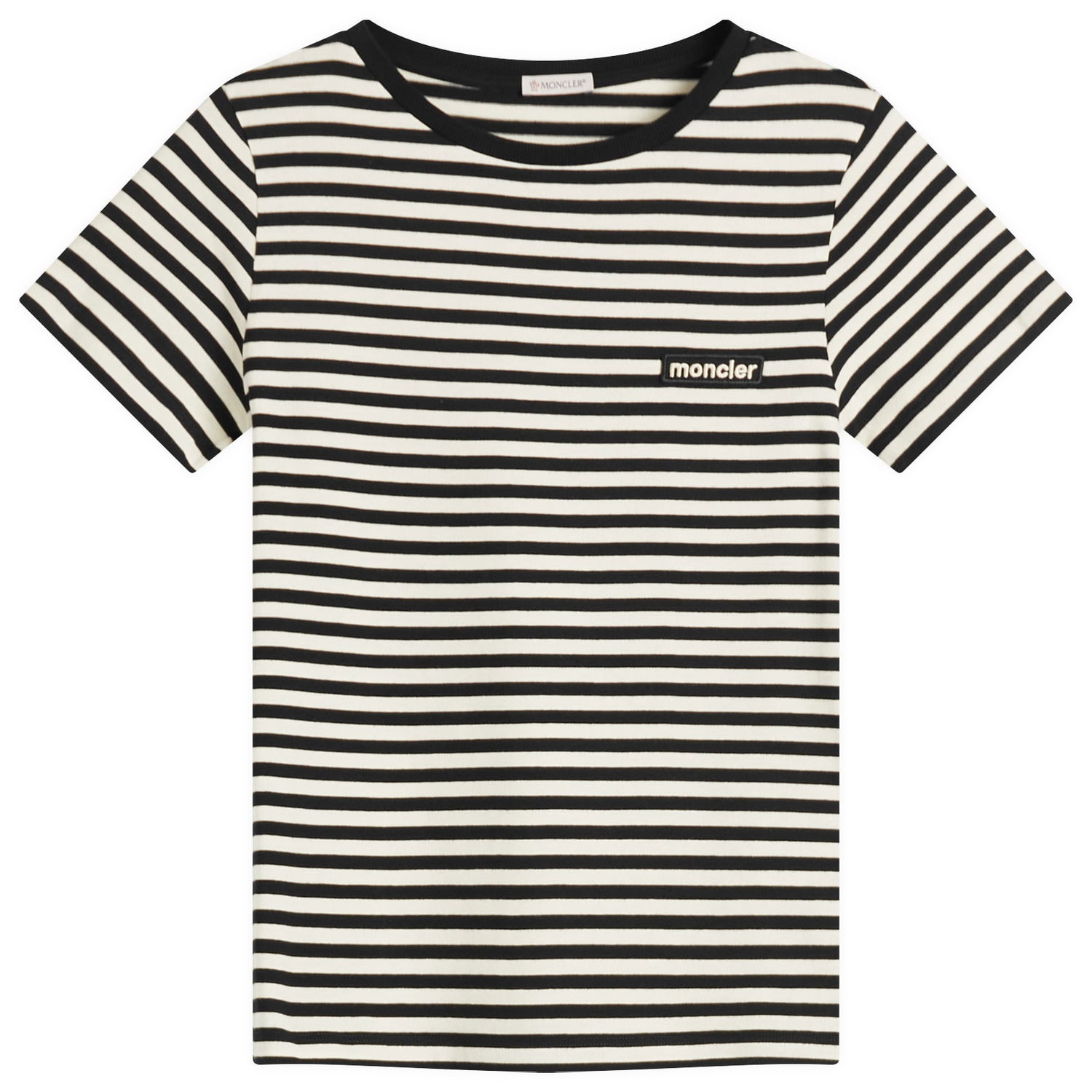 T-shirt Moncler Moncler Striped Short Sleeve T-Shirt Sort | 8C000-49-89AZC-F09, 0
