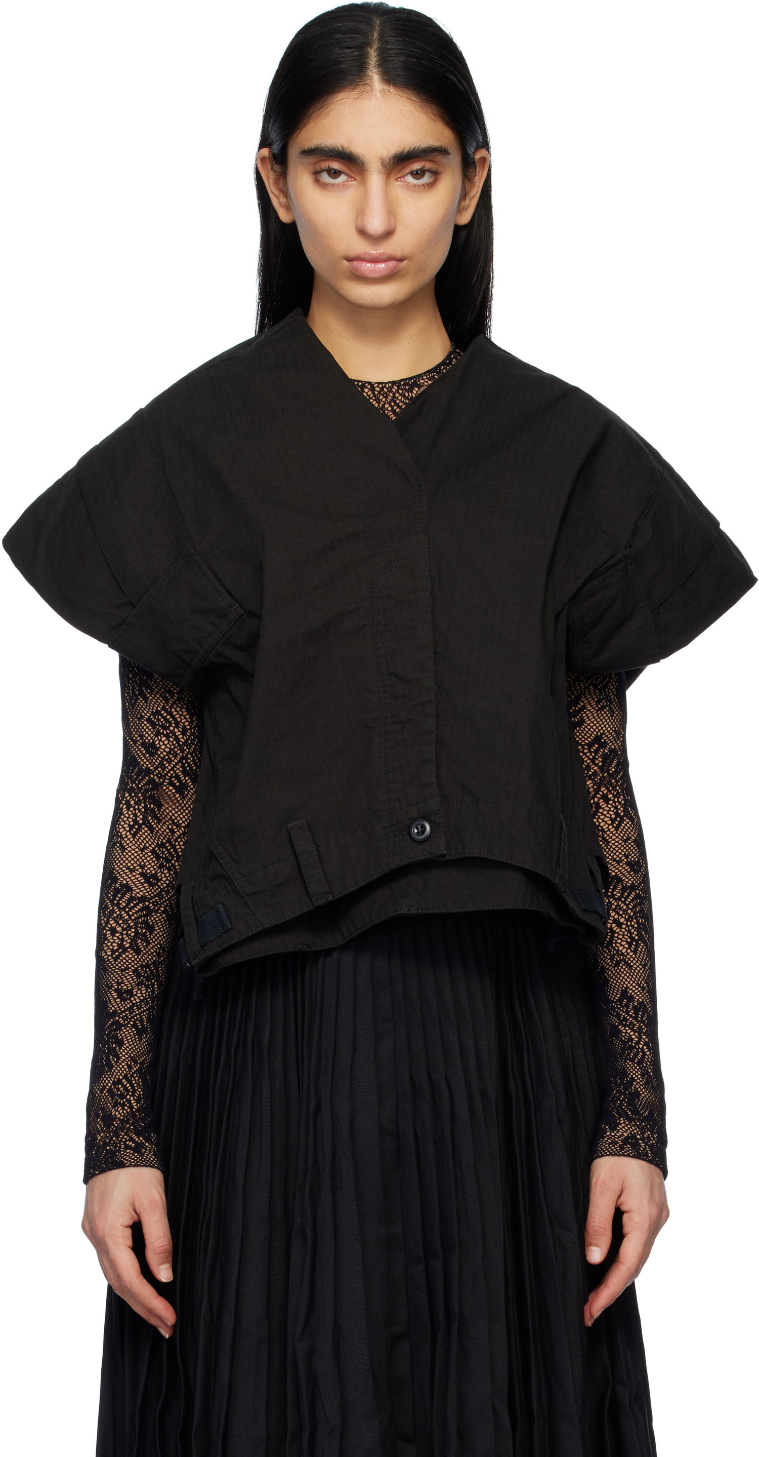 Vest Balenciaga Cargo Top Sort | 808856 TRP08, 0