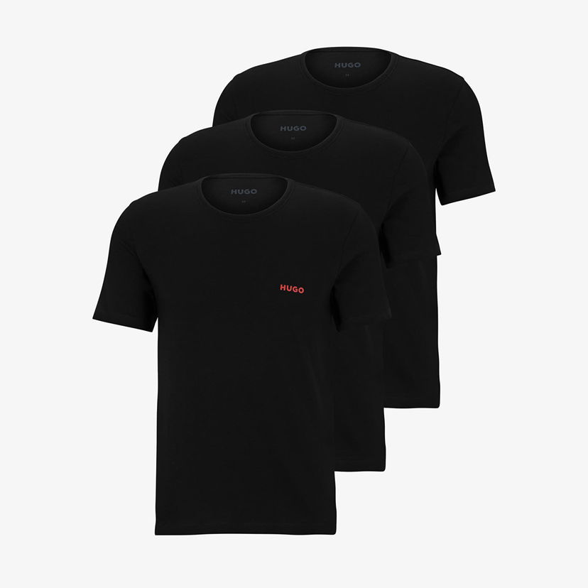 T-shirt BOSS 3-Pack Crew Neck Cotton T-Shirts Sort | 50493972-001