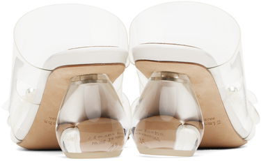 Tilbehør Simone Rocha Simone Rocha Beaded Perspex Heeled Sandals Hvid | LH12B 0743, 1